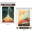 Chicago Illinois L Train Decal Set of 2
