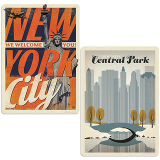 New York City Central Park Decal Set of 2