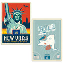 New York City Empire State Decal Set of 2