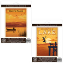 Lake Happy Place Camping Vinyl Sticker Set of 2