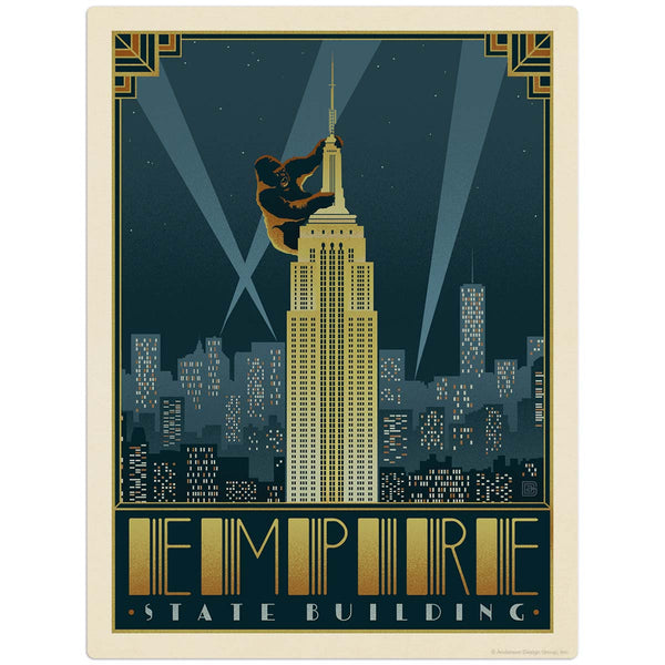 New York Empire State Building King Kong Decal