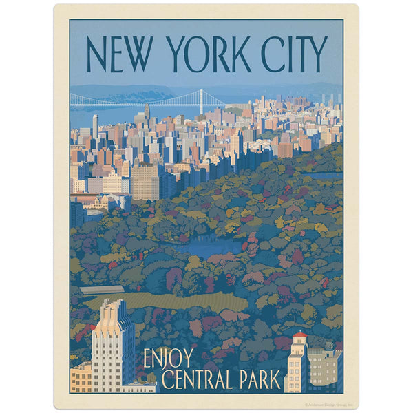 New York City Enjoy Central Park Decal