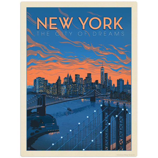 New York City of Dreams Decal