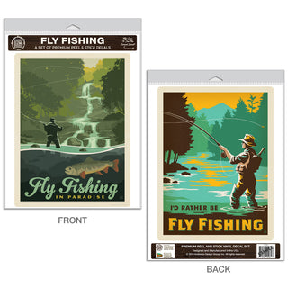 Fly Fishing Decal Set of 2