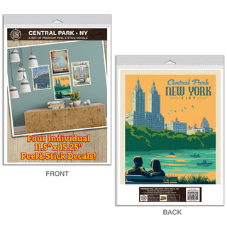 New York City Central Park Decal Set of 4