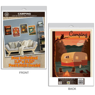 Trailer Camping Decal Set of 4