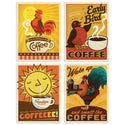 Rise and Shine Coffee Vinyl Sticker Set of 4