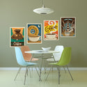 Diner Donut Coffee Shop Decal Set of 4