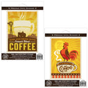 Rise and Shine Rooster Coffee Vinyl Sticker Set of 2