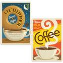 Lil Dipper Donut Coffee Vinyl Sticker Set of 2