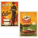 Roadhouse Coffee Vinyl Sticker Set of 2