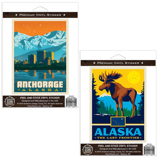 Anchorage Alaska Sticker Set Of 2
