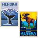 Alaska Whale Sticker Set of 2