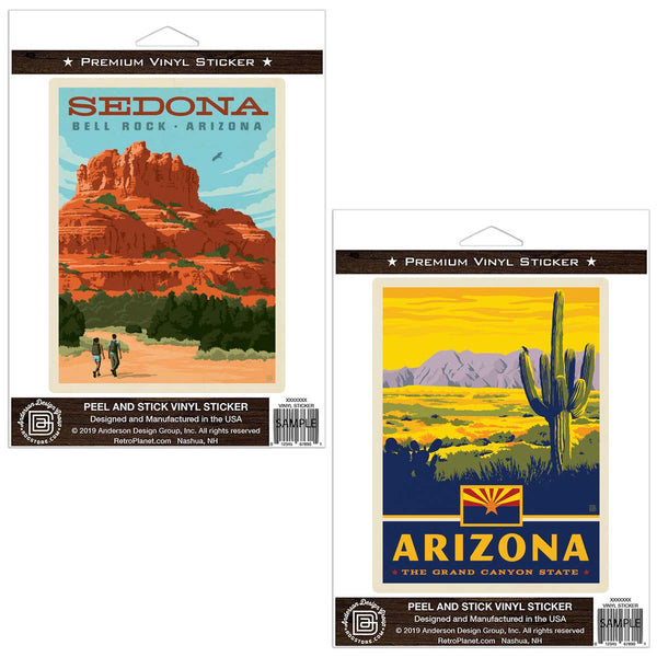 Arizona Bell Rock Sedona Sticker Set of 2