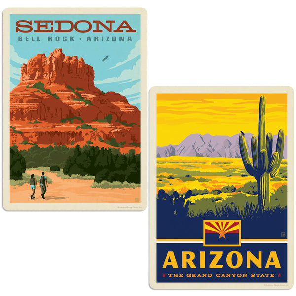 Arizona Bell Rock Sedona Sticker Set of 2