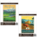 Palm Springs California Golf Sticker Set of 2