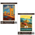 Sacramento California Tower Bridge Sticker Set of 2