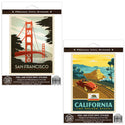 Golden Gate Bride San Francisco California Sticker Set Of 2