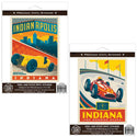 Indianapolis Motor Speedway Indiana Sticker Set of 2