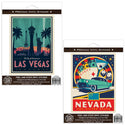 Las Vegas Nevada City of Entertainment Sticker Set of 2