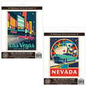 Las Vegas Nevada Strip Sticker Set of 2