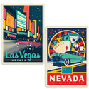 Las Vegas Nevada Strip Sticker Set of 2