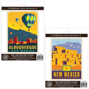 Albuquerque New Mexico Hot Air Balloons Sticker Set of 2