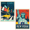 New York City Times Square Sticker Set of 2