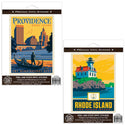 Providence Rhode Island Renaissance City Sticker Set Of 2