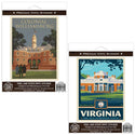 Colonial Williamsburg Virginia Monticello Sticker Set Of 2