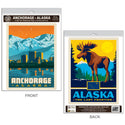 Anchorage Alaska Vinyl Decal Set of 2