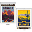 Arizona Cathedral Rock Sedona Vinyl Decal Set of 2