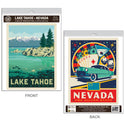 Lake Tahoe Nevada Silver State Vinyl Decal Set of 2