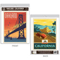 California Oakland Bay Bridge Vinyl Decal Set of 2