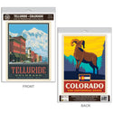 Telluride Colorado Bighorn Vinyl Decal Set of 2