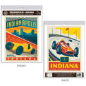 Indianapolis Motor Speedway Indiana Vinyl Decal Set of 2