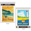 New Jersey Shoreline Vinyl Decal Set of 2