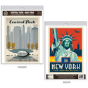 New York City Central Park Vinyl Decal Set of 2