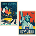 New York City Times Square Vinyl Decal Set of 2