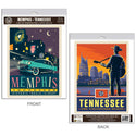 Memphis Tennessee Historic Beale Street Vinyl Decal Set of 2