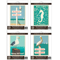 Ocean Birds Welcome to Paradise Vinyl Sticker Set of 4