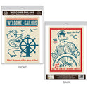 Welcome Sailors Boating Decal Set of 2