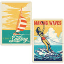 Making Waves Sailing & Water Skiing Decal Set of 2