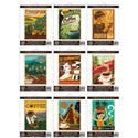 International Coffee Sticker Set of 9