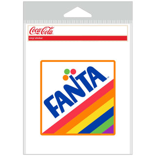 Fanta 1970s Rainbow Logo Vinyl Sticker