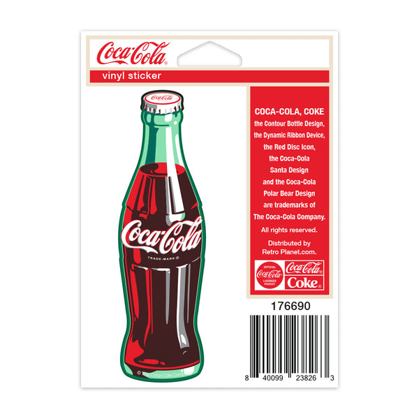 Coca-Cola Bottle 1930s Style Mini Vinyl Sticker