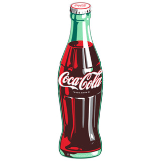 Coca-Cola Bottle 1930s Style Mini Vinyl Sticker