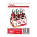 Coca-Cola Bottles Six Pack Carton Mini Vinyl Sticker