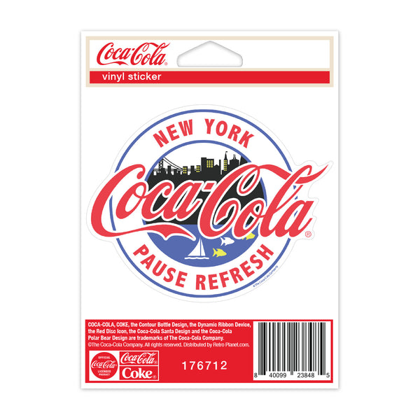 Coca-Cola New York City Pause Refresh Mini Vinyl Sticker