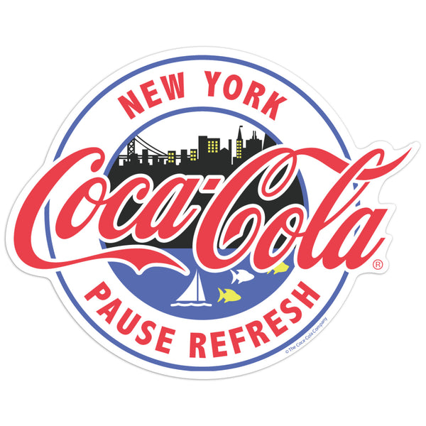 Coca-Cola New York City Pause Refresh Mini Vinyl Sticker